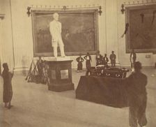 [Thaddeus Stevens Lying in State in the Rotunda of the Capitol at Washington], 1867. Creator: Alexander Gardner