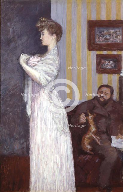 Thadée Natanson and Misia. Artist: Bonnard, Pierre (1867-1947)