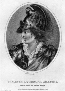 Thalestris, mythical Queen of the Amazons, 1797.Artist: J Chapman