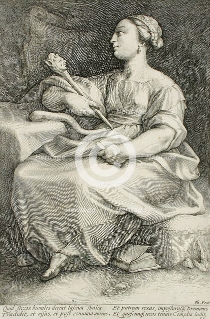 Thalia, 1592. Creator: Hendrik Goltzius.