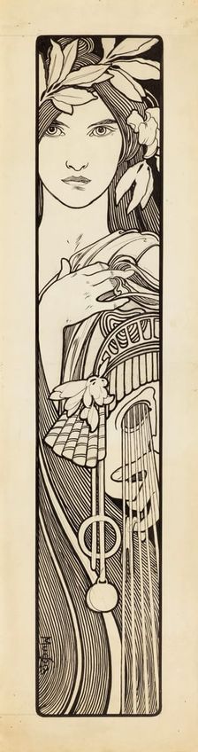 Thalia, the Muse of Comedy, 1897. Creator: Mucha, Alfons Marie (1860-1939)