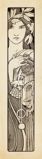 Thalia, the Muse of Comedy, 1897. Creator: Mucha, Alfons Marie (1860-1939).