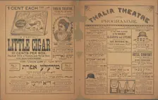 Thalia Theatre programme, c1898. Creator: Thalia Theatre
