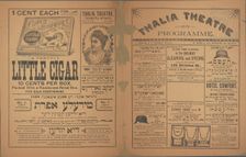 Thalia Theatre programme, c1898. Creator: Thalia Theatre