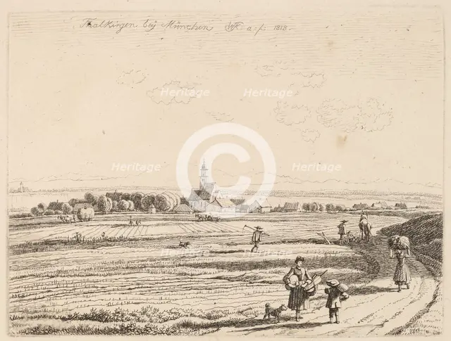 Thalkirchen, 1818. Creator: Wilhelm von Kobell.