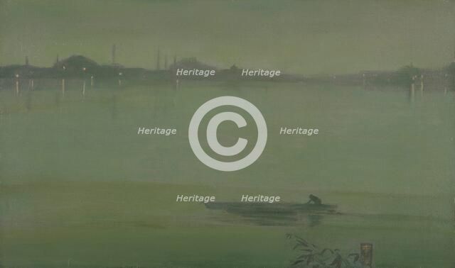 Thames Nocturne, about 1872. Creator: James Abbott McNeill Whistler.