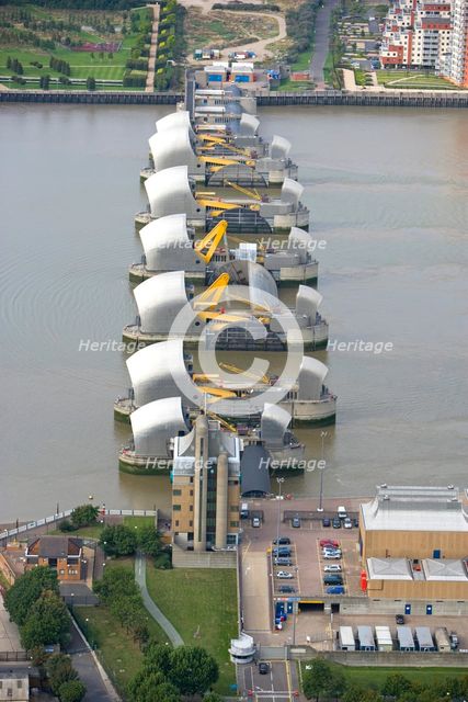 Thames Barrier, Woolwich Reach, London, 2006. Artist: Historic England Staff Photographer.