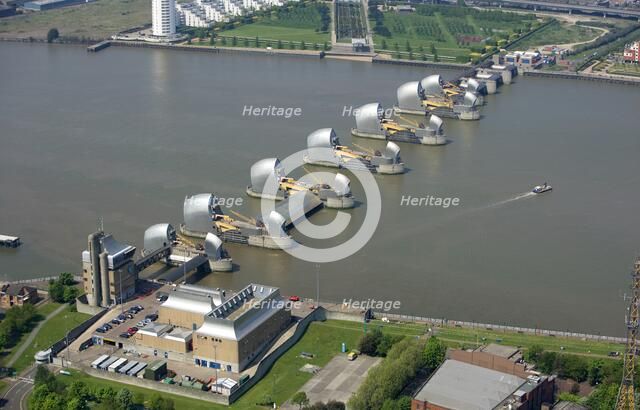 Thames Barrier, Woolwich Reach, London, 2008. Artist: Historic England Staff Photographer.