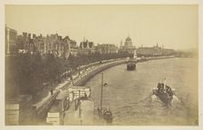 Thames Embankment, 1850-1900. Creator: Unknown