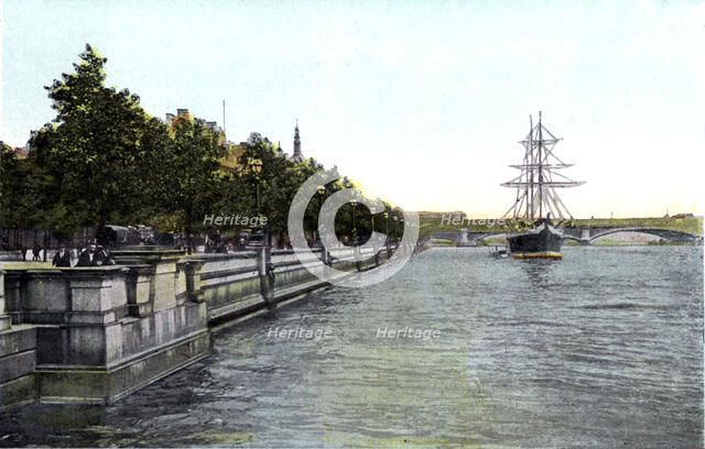 Thames Embankment, London, 20th Century. Artist: Unknown