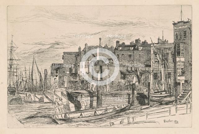 Thames Police, 1859. Creator: James Abbott McNeill Whistler.