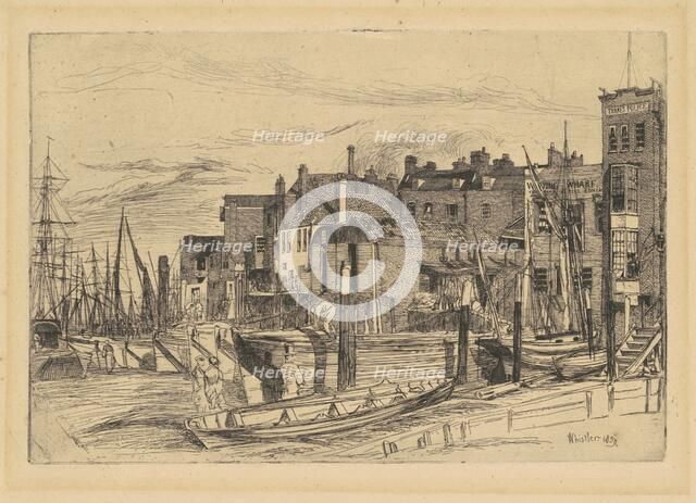 Thames Police, 1859. Creator: James Abbott McNeill Whistler.