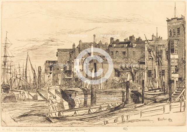 Thames Police, 1859. Creator: James Abbott McNeill Whistler.