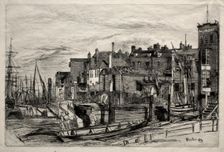 Thames Police, 1859. Creator: James McNeill Whistler (American, 1834-1903)