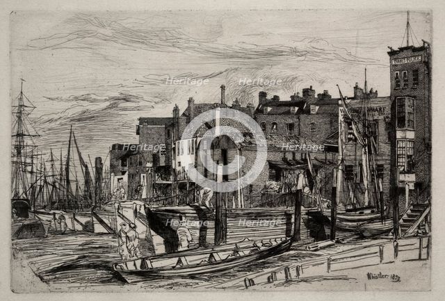 Thames Police, 1859. Creator: James McNeill Whistler (American, 1834-1903).