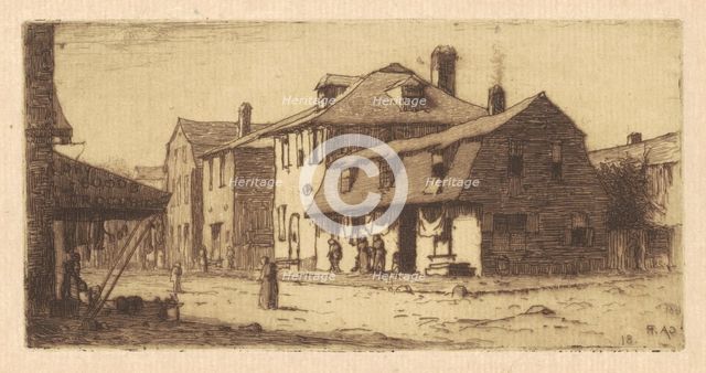 Thames Street, Newport, 1881. Creator: Charles A Platt.