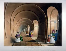 Thames Tunnel, London, 1835. Artist: John Harris