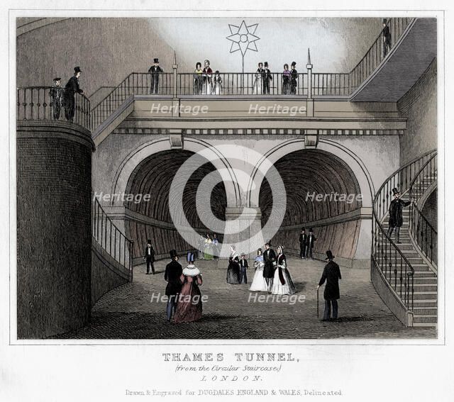 Thames Tunnel, London, 19th century. Artist: Unknown.