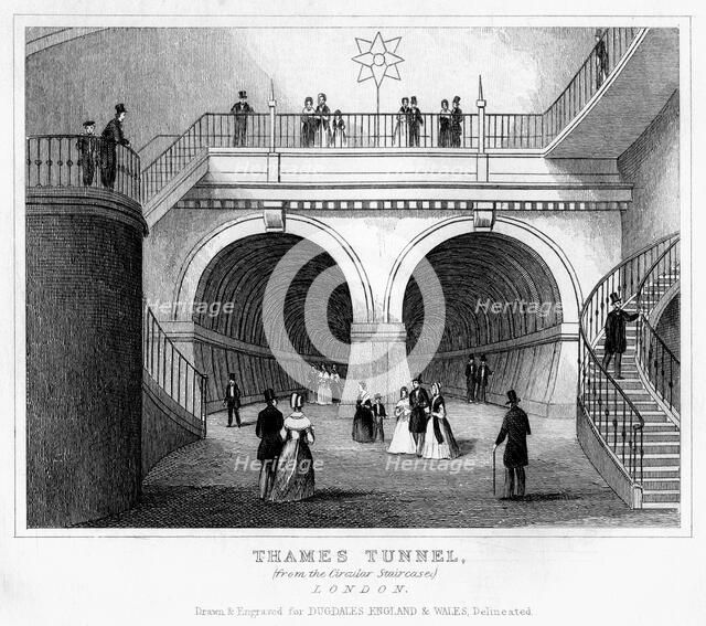 Thames Tunnel, London, 19th century. Artist: Unknown