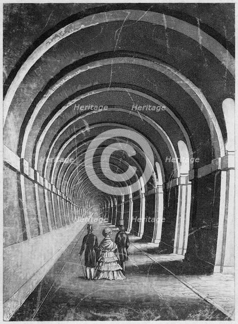 Thames Tunnel, London, mid 19th century. Artist: Unknown