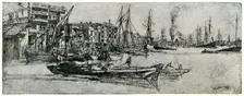 Thames Warehouse 19th century (1904).Artist: James Abbott McNeill Whistler