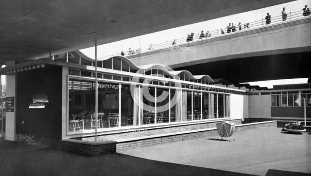 Thameside Restaurant, Festival of Britain site, South Bank, Lambeth, London, 1951. Artist: Unknown.