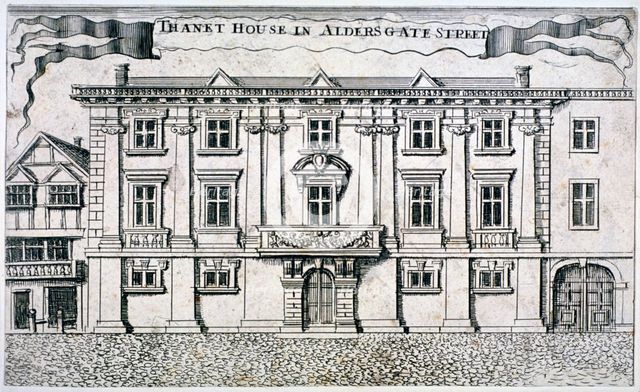 Thanet House, Aldersgate Street, London, c1750. Artist: Anon