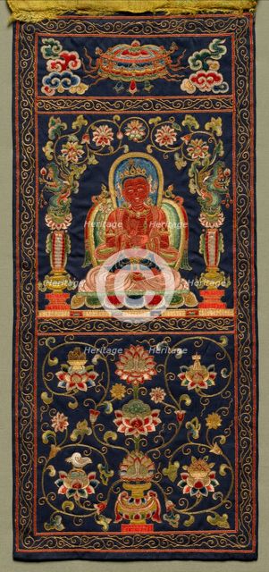 Thangka with the Seventh Bodhisattva, 1368 - 1424. Creator: Unknown.
