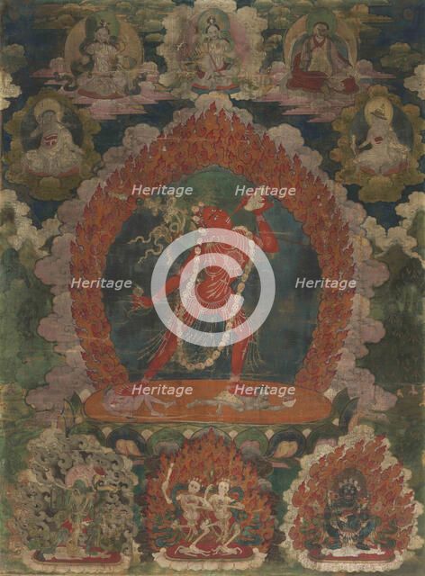 Thangka of Vajrayogini, End of 18th-early 19th century. Creator: Tibetan culture.
