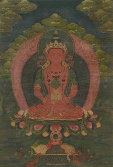 Thangka of Amitayus, 18th century. Creator: Tibetan culture