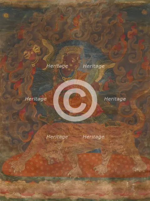 Thangka of Dorje Drolo, 17th century. Creator: Tibetan Culture.
