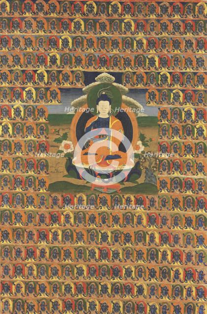 Thangka of Nagarjuna, 18th century. Creator: Tibetan culture.
