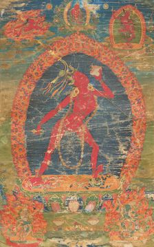 Thangka of Sarva Buddha Dakini, 18th century. Creator: Tibetan culture