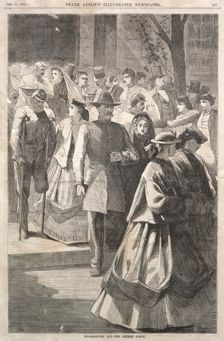 Thanksgiving Day - The Church Porch, 1865. Creator: Winslow Homer (American, 1836-1910)