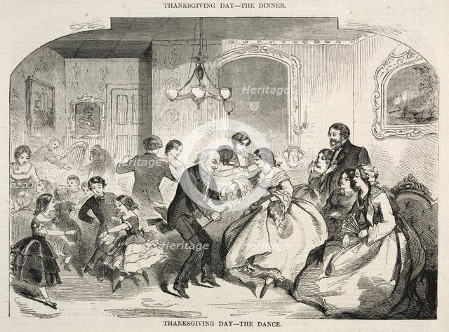 Thanksgiving Day - The Dance, 1858. Creator: Winslow Homer (American, 1836-1910).