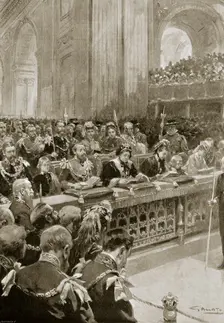 Thanksgiving service for the recovery of the Prince of Wales, 27 February 1872 (1901). Creator: Gennaro Amato