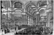 Thanksgiving service in St Paul's Cathedral, London, 1900