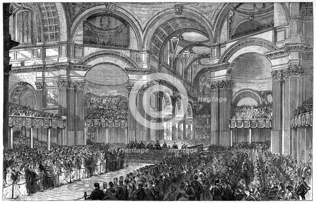 Thanksgiving service in St Paul's Cathedral, London, 1900. Artist: Unknown