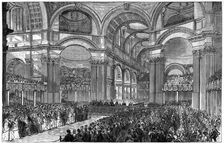 Thanksgiving service in St Paul's Cathedral, London, 1900