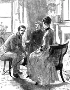 'That Unfortunate Marriage, by Francis Eleanor Trollope," And what do you say to my news, Miss Chef Creator: Sydney Prior Hall