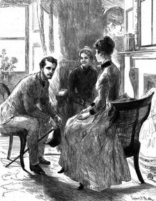 'That Unfortunate Marriage, by Francis Eleanor Trollope," And what do you say to my news, Miss Chef Creator: Sydney Prior Hall