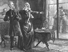 'That Unfortunate Marriage, by Francis Eleanor Trollope; "Hush! Hold your tongue!" cried Mrs. Dobbs Creator: Sydney Prior Hall