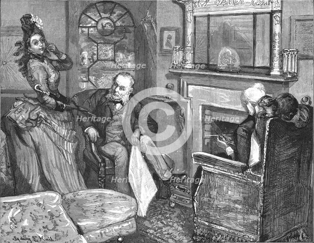 ''That Unfortunate Marriage, by Francis Eleanor Trollope,"I had totally forgotten again what I was g Creator: Sydney Prior Hall.