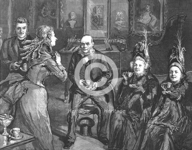 ''That Unfortunate Marriage, by Francis Eleanor Trollope, "I'm so sadly absent minded,"said Mrs Simp Creator: Sydney Prior Hall.