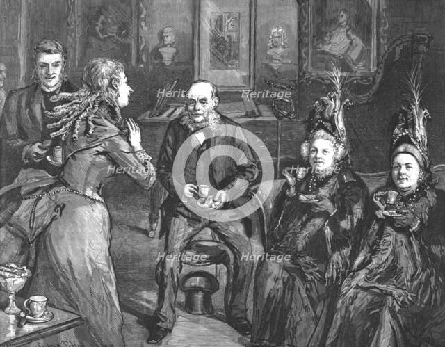 ''That Unfortunate Marriage, by Francis Eleanor Trollope, "I'm so sadly absent minded,"said Mrs Simp Creator: Sydney Prior Hall.
