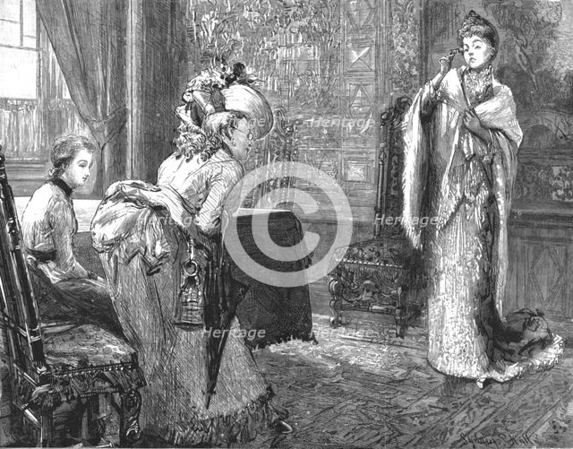 ''That Unfortunate Marriage, by Francis Eleanor Trollope; She rose, with her usual impulsive vehemen Creator: Sydney Prior Hall.