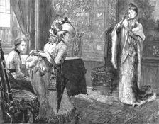 'That Unfortunate Marriage, by Francis Eleanor Trollope; She rose, with her usual impulsive vehemen Creator: Sydney Prior Hall
