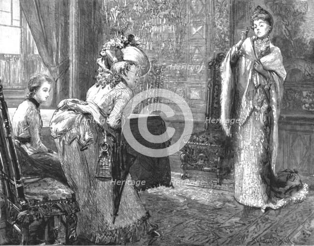 ''That Unfortunate Marriage, by Francis Eleanor Trollope; She rose, with her usual impulsive vehemen Creator: Sydney Prior Hall.