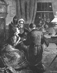 'That Unfortunate Marriage, by Francis Eleanor Trollope; Suddenly Mrs Dobbs opened her arms , and f Creator: Sydney Prior Hall