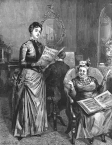 'That Unfortunate Marriage, by Francis Eleanor Trollope,Then Clara uplifted her pure, clear voice, Creator: Sydney Prior Hall